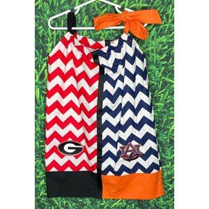 House Divided Georgia Bulldogs Auburn Tigers Toddler Girl 3T Pillowcase Dress